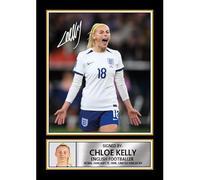 FoxyPrinting Chloe Kelly Poster Print - England Lionesses Euro Champion Wall Art - Framed or Unframed - Gift for Women’s Football Fans, A4 Poster Print (297x210mm)