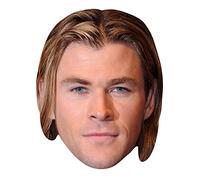 FoxyPrinting CHRIS HEMSWORTH JB Actor Movie Tv Celebrity Cardboard Party Face Mask Fancy Dress
