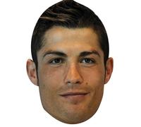 FoxyPrinting Christiano Ronaldo Celebrity Cardboard Party Face Mask Fancy Dress