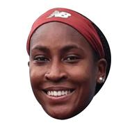 FoxyPrinting Coco Gauff Celebrity Face Mask - Fancy Dress Mask for Parties & Events