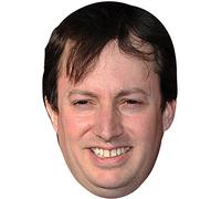 FoxyPrinting DAVID MITCHELL JB - Funny Comedian Fancy Dress Cardboard Celebrity Cardboard Party Face Mask Fancy Dress