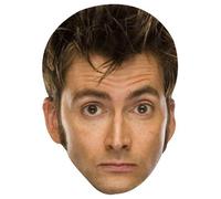 FoxyPrinting David Tennant Celebrity Cardboard Party Face Mask Fancy Dress