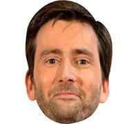 FoxyPrinting David Tennant MH 2018 Tv Celebrity Cardboard Party Face Mask Fancy Dress