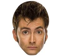 FoxyPrinting David Tennant Tv Celebrity Cardboard Party Face Mask Fancy Dress
