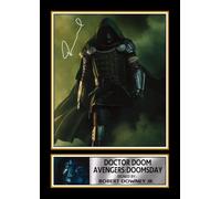 FoxyPrinting Doctor Doom: Doomsday Inspired Signed Print Poster - Robert Downey Jr Doom Wall Art - Collectible Movie Poster Gift for Fans, A4 Poster + Gold Frame