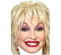 FoxyPrinting Dolly Parton Lipstick Copy Tv Movie Star Celebrity Cardboard Party Face Mask Fancy Dress
