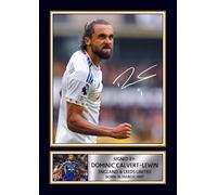 FoxyPrinting Dominic Calvert-Lewin Leeds United Printed Autograph Poster - England Football Star Wall Art - Soccer Memorabilia Gift for Fans, A4 Poster Print (297x210mm)