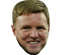 FoxyPrinting Eddie Howe Newcastle United Face Mask - Newcastle Manager Celebrity Card Mask - Celebrity Mask for Stag Do, Hen Night, Fancy Dress & Costume Parties - Funny Adult Card Mask, Ready to Wear