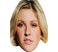 FoxyPrinting Ellie Goulding Music Celebrity Cardboard Party Face Mask Fancy Dress