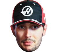 FoxyPrinting Esteban Ocon Cap Face Mask - F1 Motorsport Celebrity Face Mask - Formula 1 Racing Driver Funny Mask for Stag Do, Hen Night, Fancy Dress & Costume Parties - Adult Mask for Racing Fans