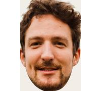 FoxyPrinting Frank Turner Celebrity Cardboard Party Face Mask Fancy Dress
