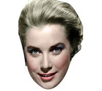 FoxyPrinting Grace Kelly Celebrity Cardboard Party Face Mask Fancy Dress