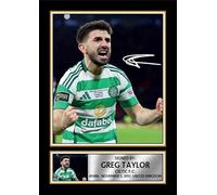 FoxyPrinting Greg Taylor Signed Autograph Poster Print - Celtic FC Defender Wall Art - Scotland Football Gift, A1 HUGE Poster Print (840x594mm)