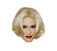 FoxyPrinting Gwen Stefani Celebrity Cardboard Party Face Mask Fancy Dress
