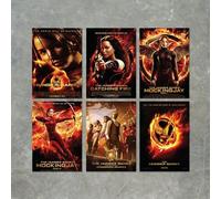 FoxyPrinting Hunger Games Movies and Film Poster Print Packs - 6 POSTERS, Size A6