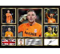 FoxyPrinting Jack Butland Signed Autograph Poster Print (Landscape) - Rangers FC Wall Art - Gift for Football Fans, A4 Poster Print (297x210mm)