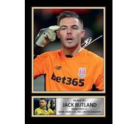 FoxyPrinting Jack Butland Signed Autograph Poster Print - Rangers FC Wall Art - Football Gift for Fans & Collectors, A3 Poster Print (420x297mm)