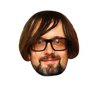 FoxyPrinting Jarvis Cocker Celebrity Cardboard Party Face Mask Fancy Dress