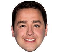 FoxyPrinting JASON MANFORD JB - Funny Comedian Fancy Dress Cardboard Celebrity Cardboard Party Face Mask Fancy Dress