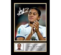 FoxyPrinting Jess Carter Poster Print - England Lionesses Defender & Gotham FC Star - Framed or Unframed - Gift for Women’s Football Fans, A4 Poster Print (297x210mm)