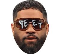 FoxyPrinting Jey Uso Celebrity Face Mask - WWE Wrestling Star Fancy Dress Costume Prop for Sports Party Hen Stag Do Accessory, Ready to Wear