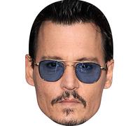 FoxyPrinting Johnny Depp Tv Stars Celebrity Cardboard Party Face Mask Fancy Dress