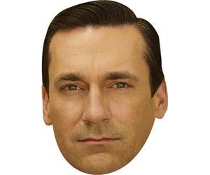 FoxyPrinting Jon Hamm Don Draper Madmen Celebrity Cardboard Party Face Mask Fancy Dress