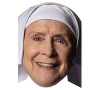 FoxyPrinting Judy Parfitt - Sister Monica Joan - Call The Midwife Celebrity Face Mask - Fancy Dress Mask for Parties & Events
