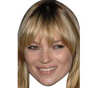 FoxyPrinting Kate Moss Supermodel Celebrity Cardboard Party Face Mask Fancy Dress