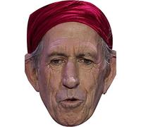 FoxyPrinting Keith Richards (2) Music Celebrity Cardboard Party Face Mask Fancy Dress