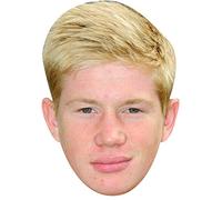 FoxyPrinting Kevin De Bruyne Belgium Football Sensation Celebrity Cardboard Party Face Mask Fancy Dress