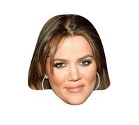 FoxyPrinting Khloe Kardashian Celebrity Cardboard Party Face Mask Fancy Dress