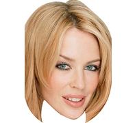 FoxyPrinting Kylie Minogue Celebrity Cardboard Party Face Mask Fancy Dress