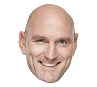 FoxyPrinting Lawrence Dallaglio Celebrity Cardboard Party Face Mask Fancy Dress