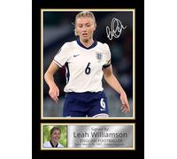 FoxyPrinting Leah Williamson Poster Print - England Lionesses & Arsenal Captain - Framed or Unframed - Gift for Women’s Football Fans, A4 Poster Print (297x210mm)
