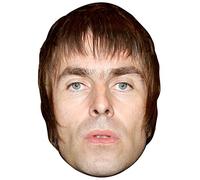 FoxyPrinting Liam Gallagher Music Celebrity Cardboard Party Face Mask Fancy Dress