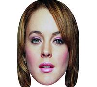 FoxyPrinting Lindsay Lohan Mean Girls Tv Movie Star Celebrity Cardboard Party Face Mask Fancy Dress
