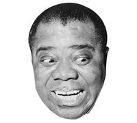 FoxyPrinting Louis Armstrong Nywts 3 Celebrity Cardboard Party Face Mask Fancy Dress
