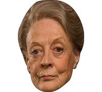 FoxyPrinting Maggie Smith Tv Star Celebrity Cardboard Party Face Mask Fancy Dress