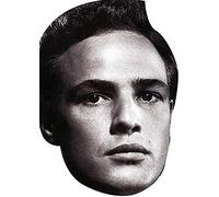 FoxyPrinting Marlon Brando Headshot Celebrity Cardboard Party Face Mask Fancy Dress