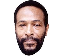 FoxyPrinting MARVIN GAYE JB - Music Star Fancy Dress Cardboard Celebrity Cardboard Party Face Mask Fancy Dress