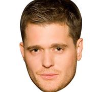 FoxyPrinting Michael Buble Celebrity Cardboard Party Face Mask Fancy Dress