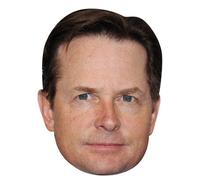 FoxyPrinting Michael J Fox Celebrity Cardboard Party Face Mask Fancy Dress