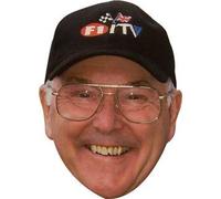FoxyPrinting Murray Walker Formula1 Celebrity Cardboard Party Face Mask Fancy Dress