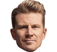 FoxyPrinting Nico Hulkenberg Face Mask - F1 Motorsport Celebrity Face Mask - Formula 1 Racing Driver Funny Mask for Stag Do, Hen Night, Fancy Dress & Costume Parties, Ready to Wear