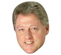 FoxyPrinting President Bill Clinton Celebrity Cardboard Party Face Mask Fancy Dress