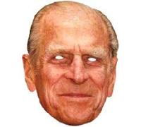 FoxyPrinting PRINCE PHILIP Celebrity Cardboard Party Face Mask Fancy Dress JB - Royal Fancy Dress Cardboard Celebrity Cardboard Party Face Mask Fancy Dress