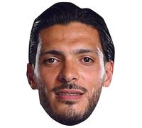 FoxyPrinting Raúl Jiménez Fulham Face Mask - Fulham Football Player Celebrity Card Mask - Celebrity Mask for Stag Do, Hen Night, Fancy Dress & Costume Parties - Funny Adult Card Mask