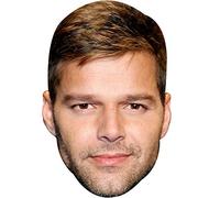 FoxyPrinting Ricky Martin Celebrity Music Star Celebrity Cardboard Party Face Mask Fancy Dress