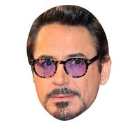 FoxyPrinting Robert Downey Jr2 Celebrity Cardboard Party Face Mask Fancy Dress